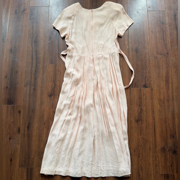 Vintage Pink Midi Dress with Embroidered Details - Picture 4 of 6
